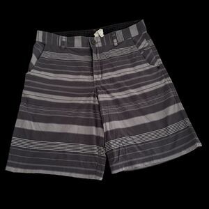 Lululemon Athletica Mens Chino Black/Gray Shorts Size 36 Golf Causal Stretch